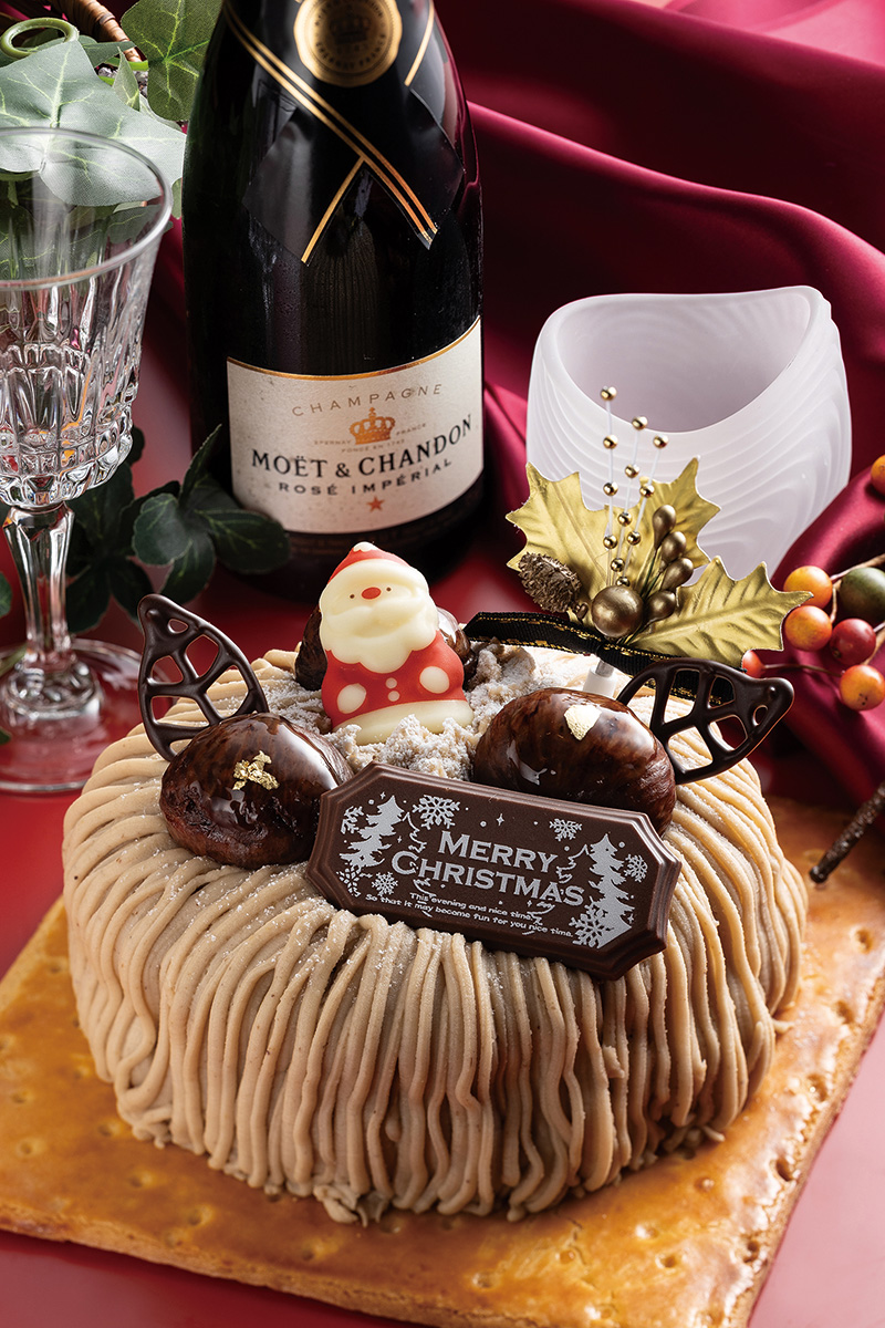 クリスマスケーキ 和栗のモンブラン